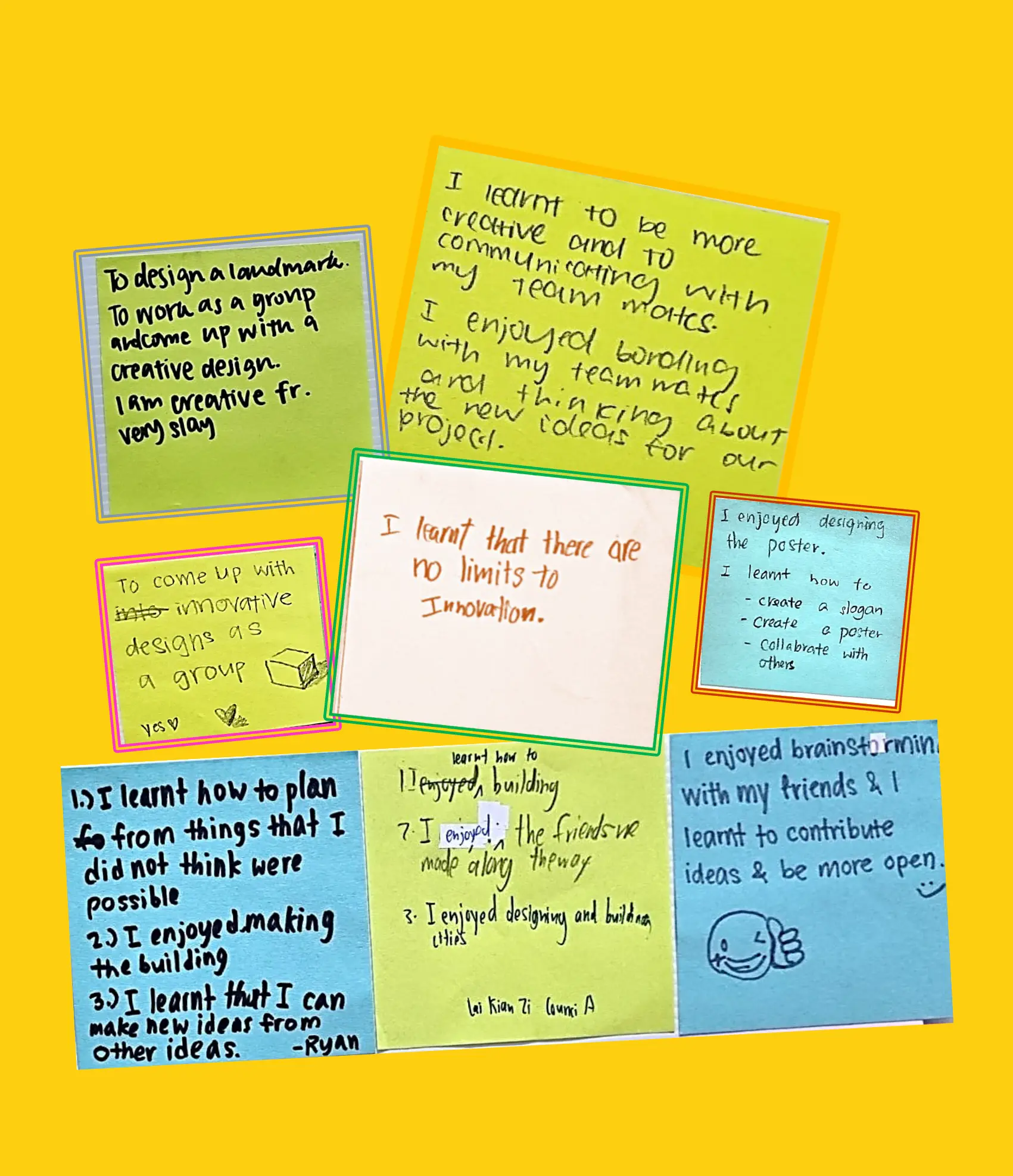 Reflections from Secondary 3 Students, Anderson Secondary School (Learning by Design Programme)